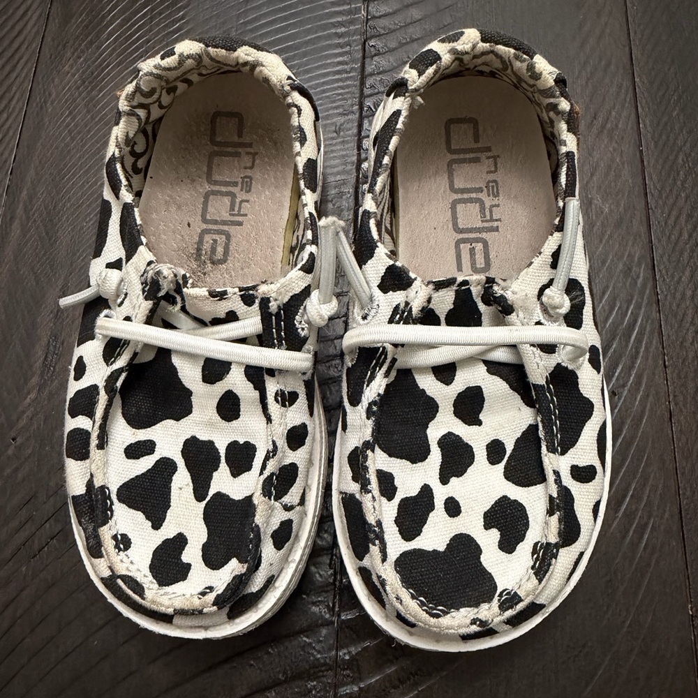 Hey Dude Kids Cow Print